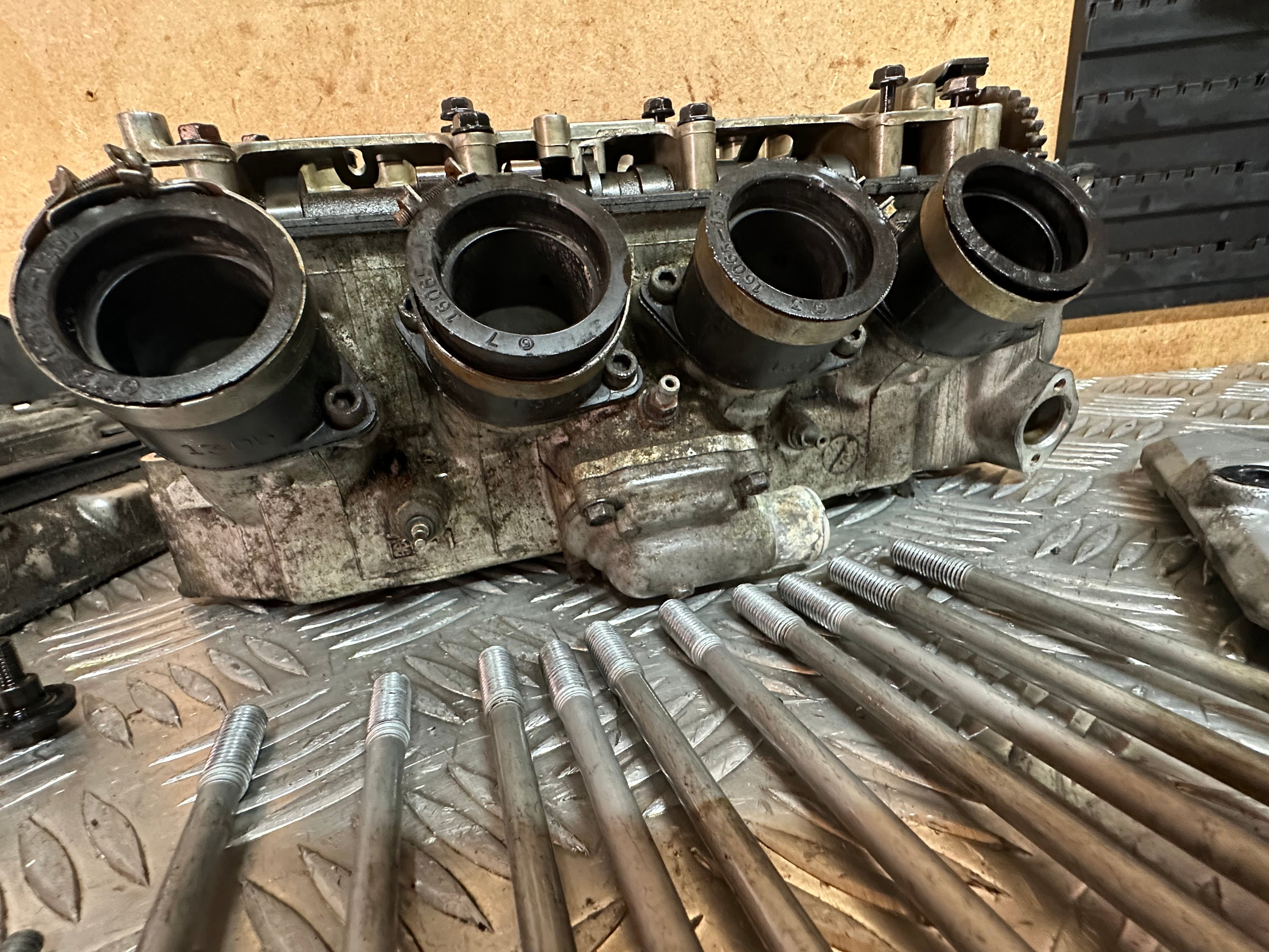 Kawasaki ZX600 Engine Cylinder Head Complete Cams Valves Etc Used F2 1996 Ninja ZX6R