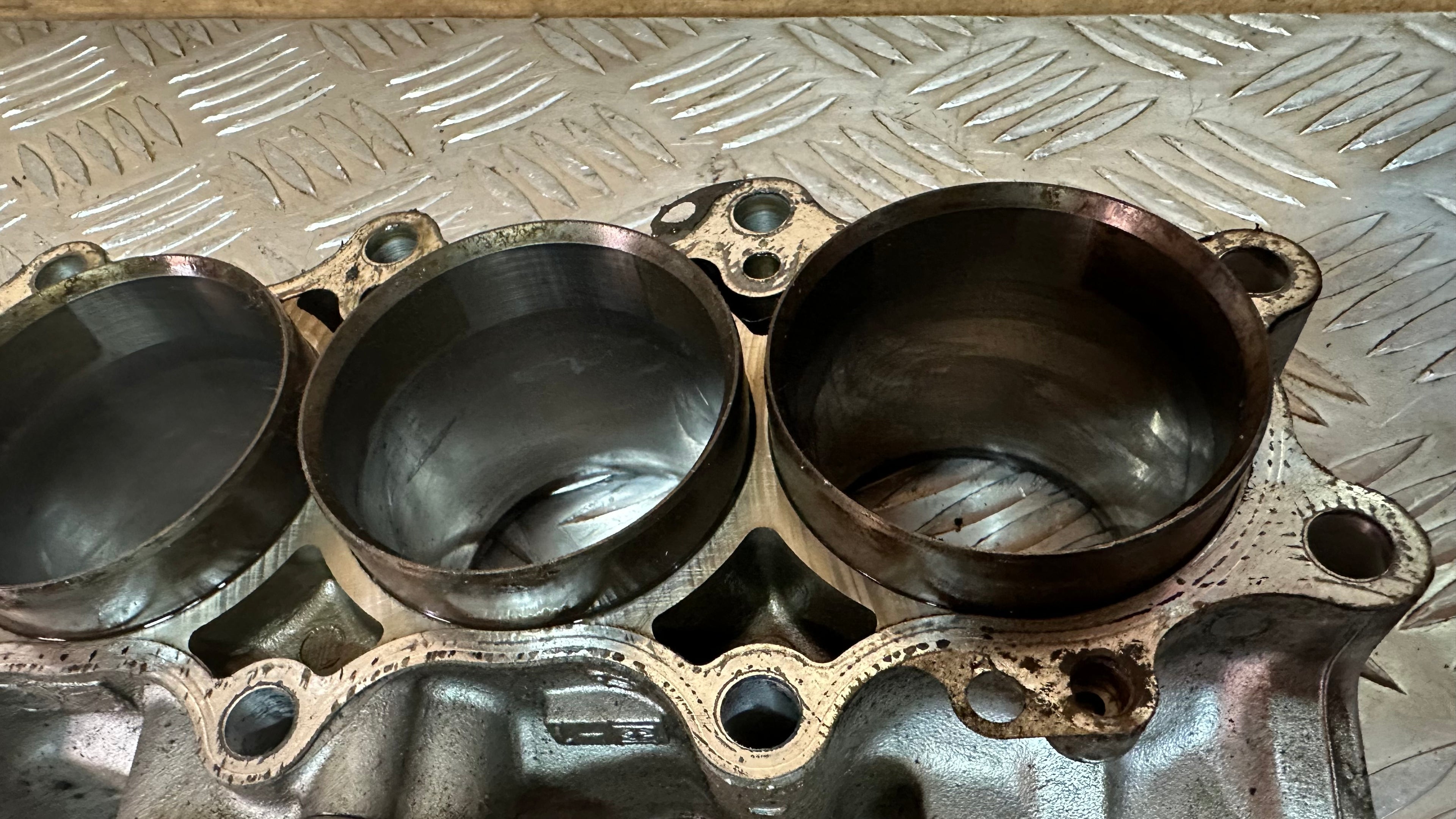 Kawasaki ZX600 Engine Cylinder Barrel With Pistons Used F2 1996 Ninja ZX6R