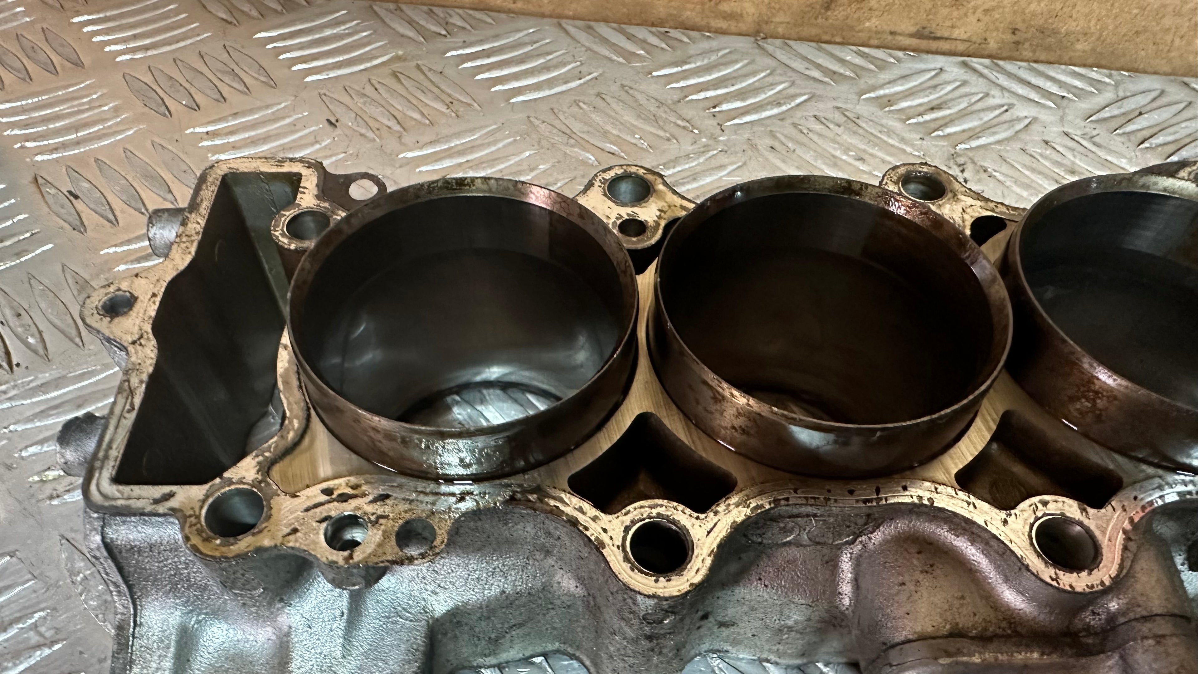 Kawasaki ZX600 Engine Cylinder Barrel With Pistons Used F2 1996 Ninja ZX6R