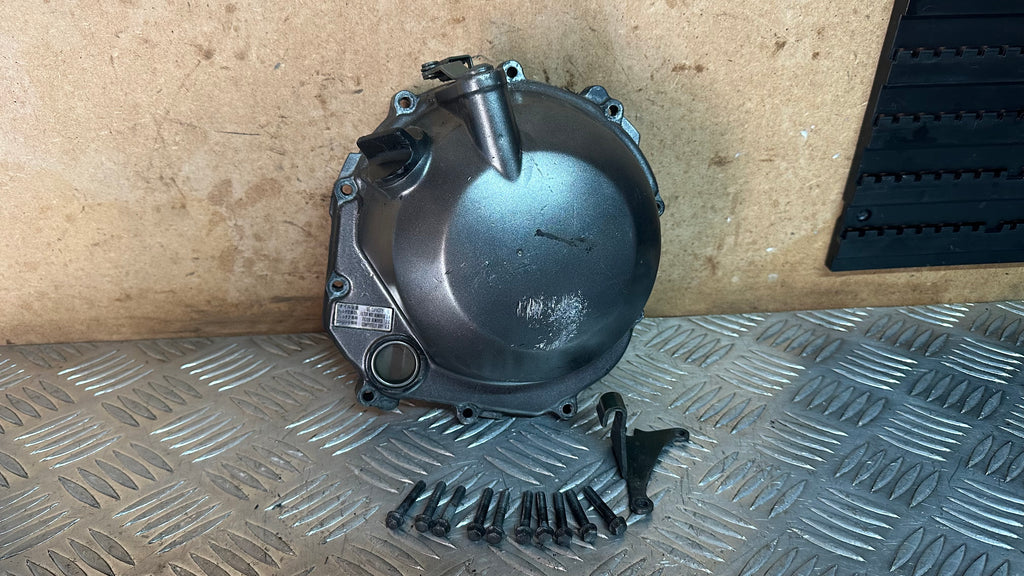 Kawasaki ZX600 Engine Clutch Cover With Clutch Arm & Bolts Used F2 1996 Ninja ZX6R