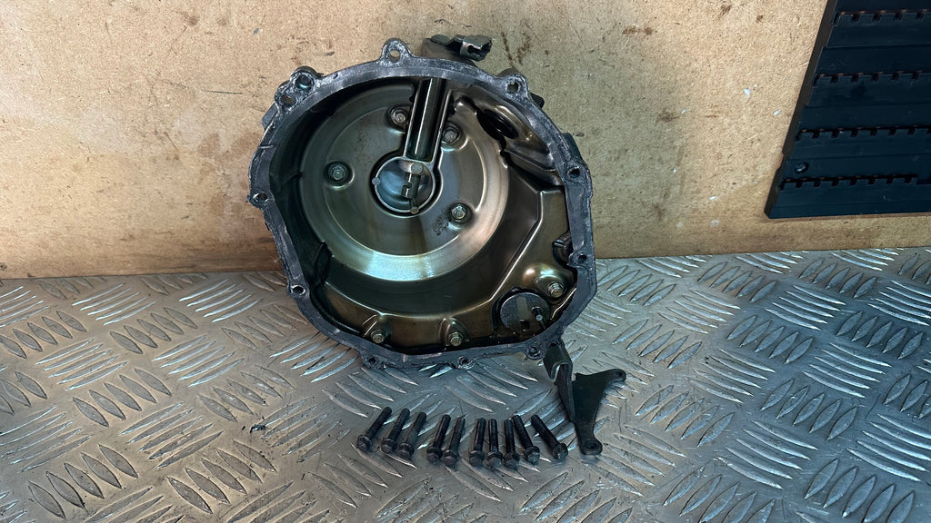 Kawasaki ZX600 Engine Clutch Cover With Clutch Arm & Bolts Used F2 1996 Ninja ZX6R