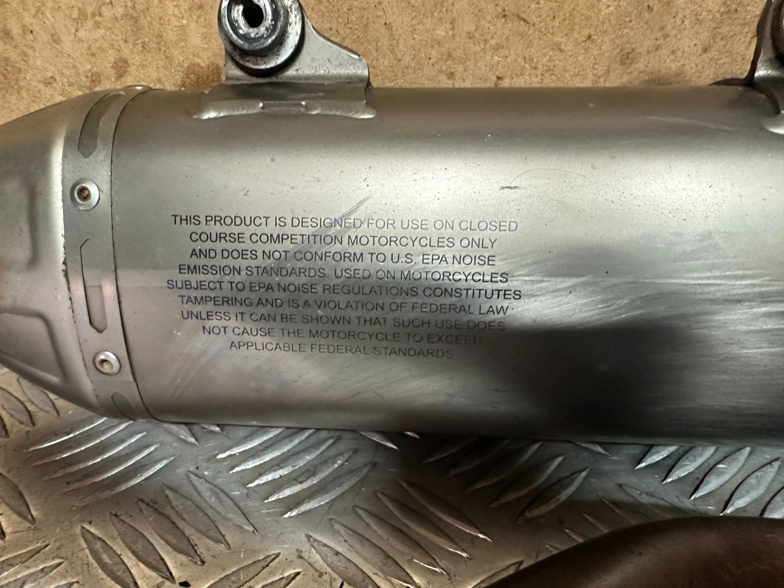 KTM SXF 350 Full Header Exhaust System Akrapovic Racing Silencer SXF350 XCF SX-F