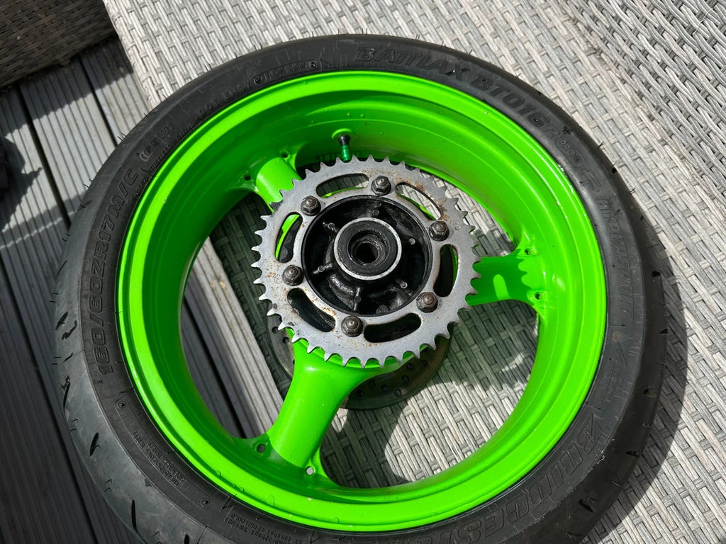Kawasaki ZX600 VGC Rear Wheel + Disc Sprocket Good Bridgestone Tyre ZXR ZX600R Used