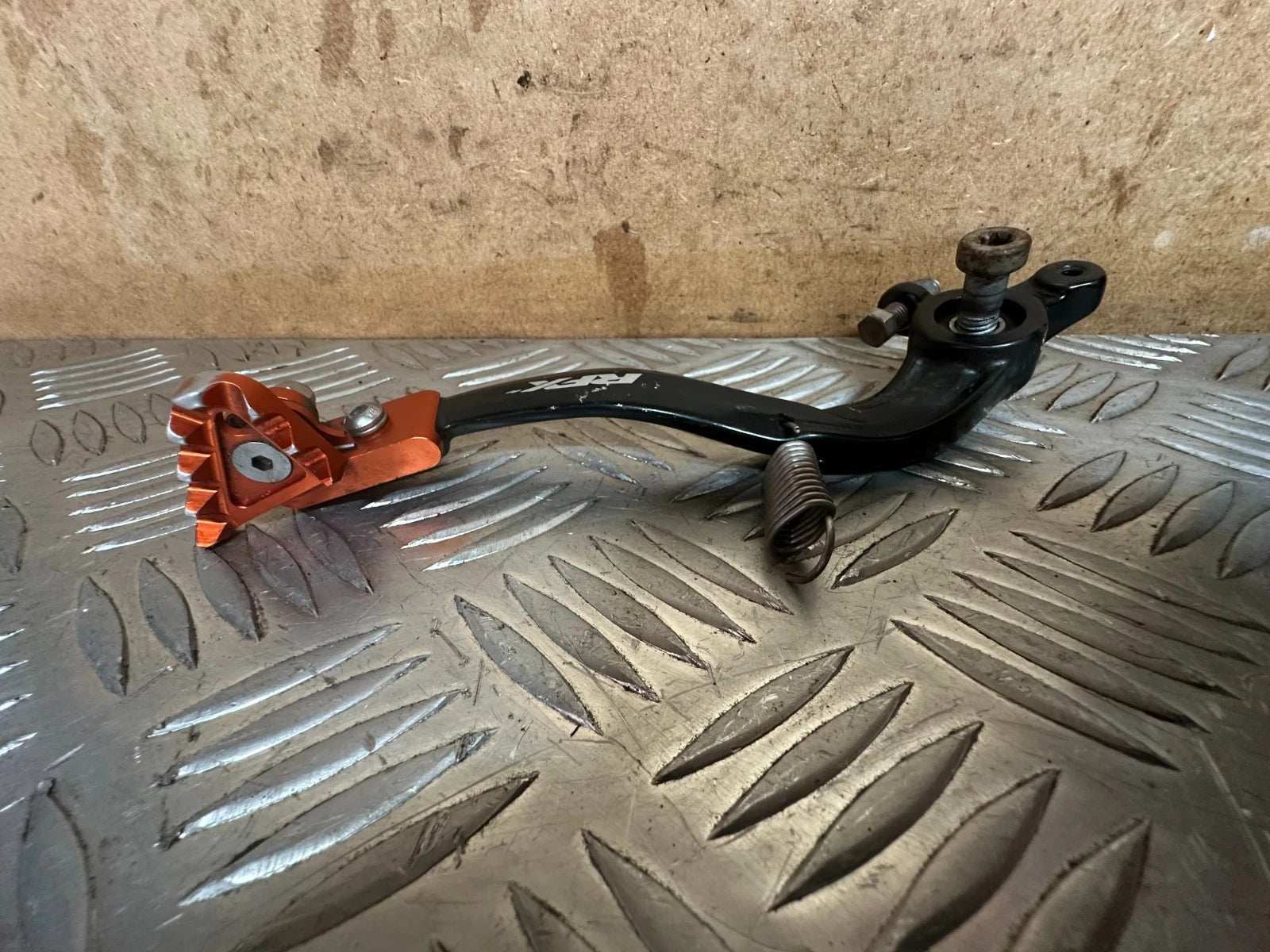 KTM SXF 350 RFX Rear Brake Lever Pedal With Spring & Bolt Good SXF350 XCF SX-F
