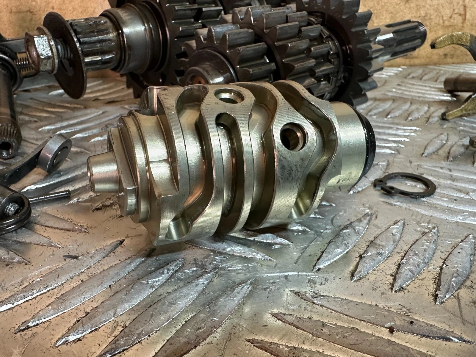 KTM SXF 350 Engine Gearbox Complete VGC Selector Drum Gears 2017 SXF350 XCF SX-F