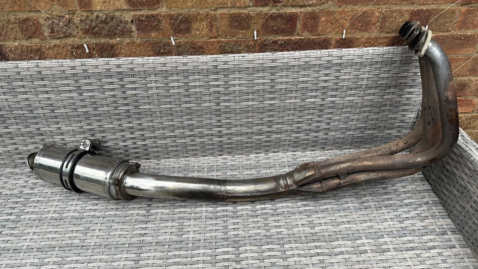 Kawasaki ZX600 exhaust system Scorpion race silencer & header pipe 1996 ZX600R