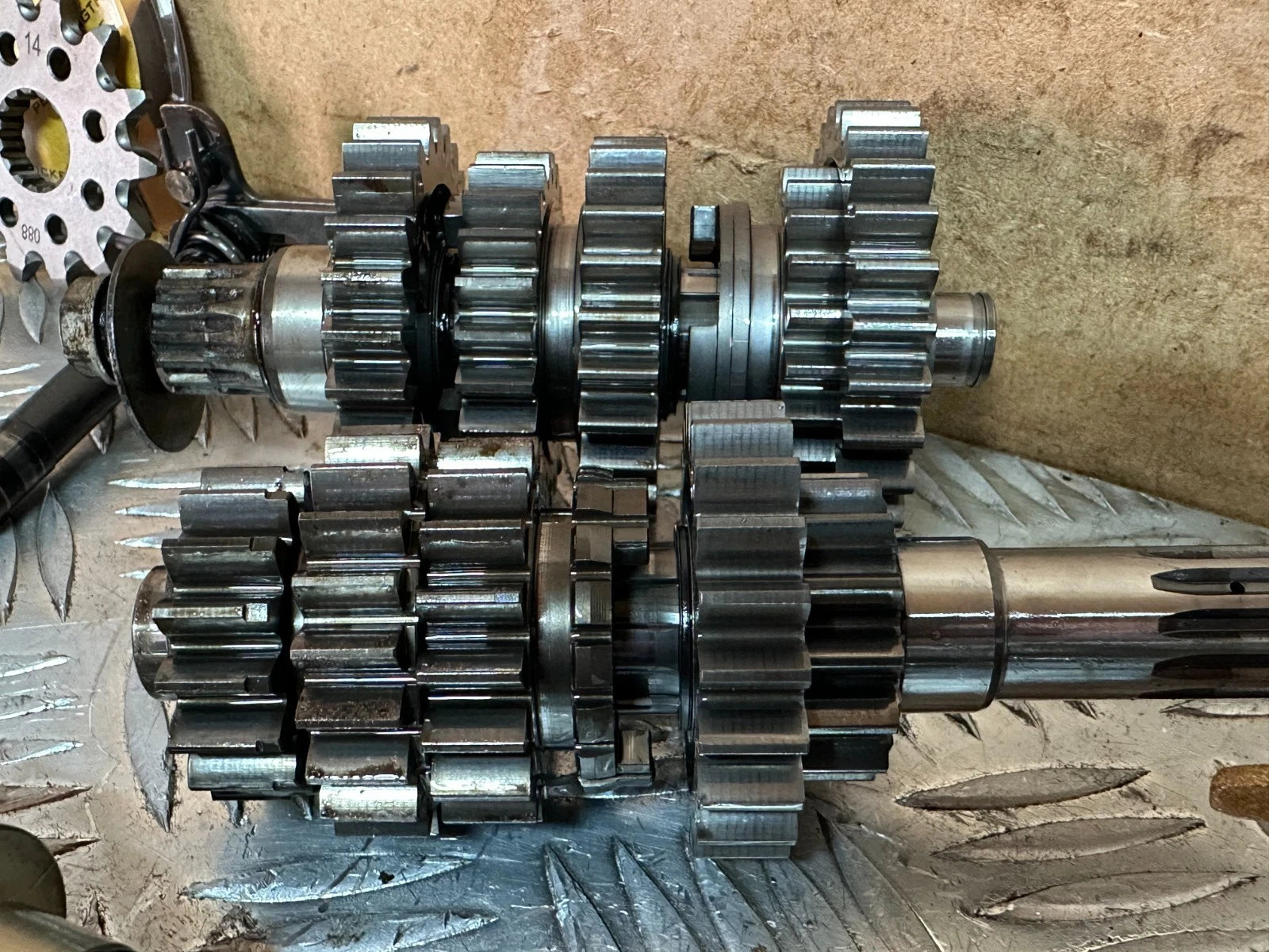 KTM SXF 350 Engine Gearbox Complete VGC Selector Drum Gears 2017 SXF350 XCF SX-F