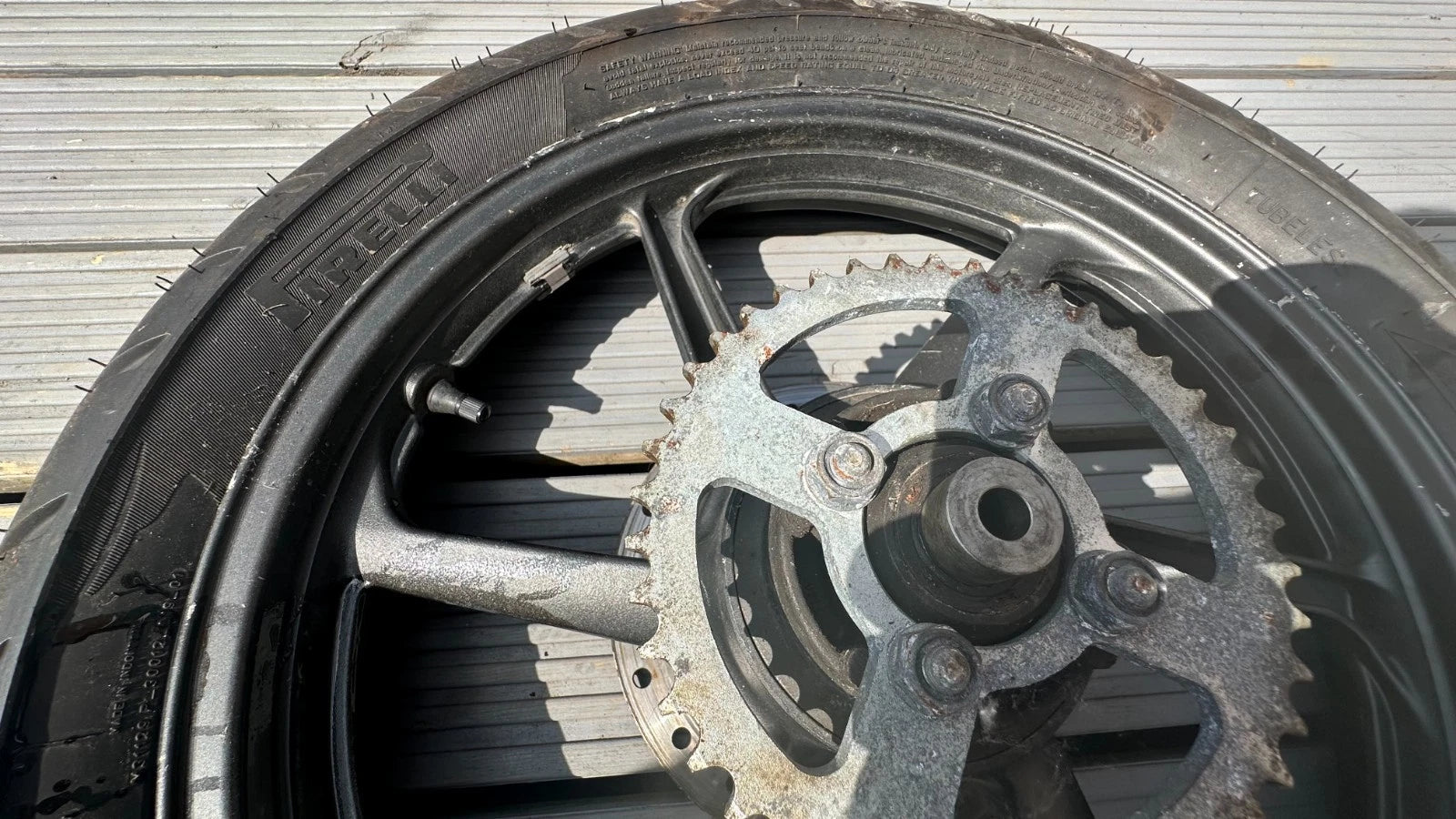 Honda CBR125R Rear Wheel With Sprocket Carrier Disc & Spacers Carb 2005 CBR 125