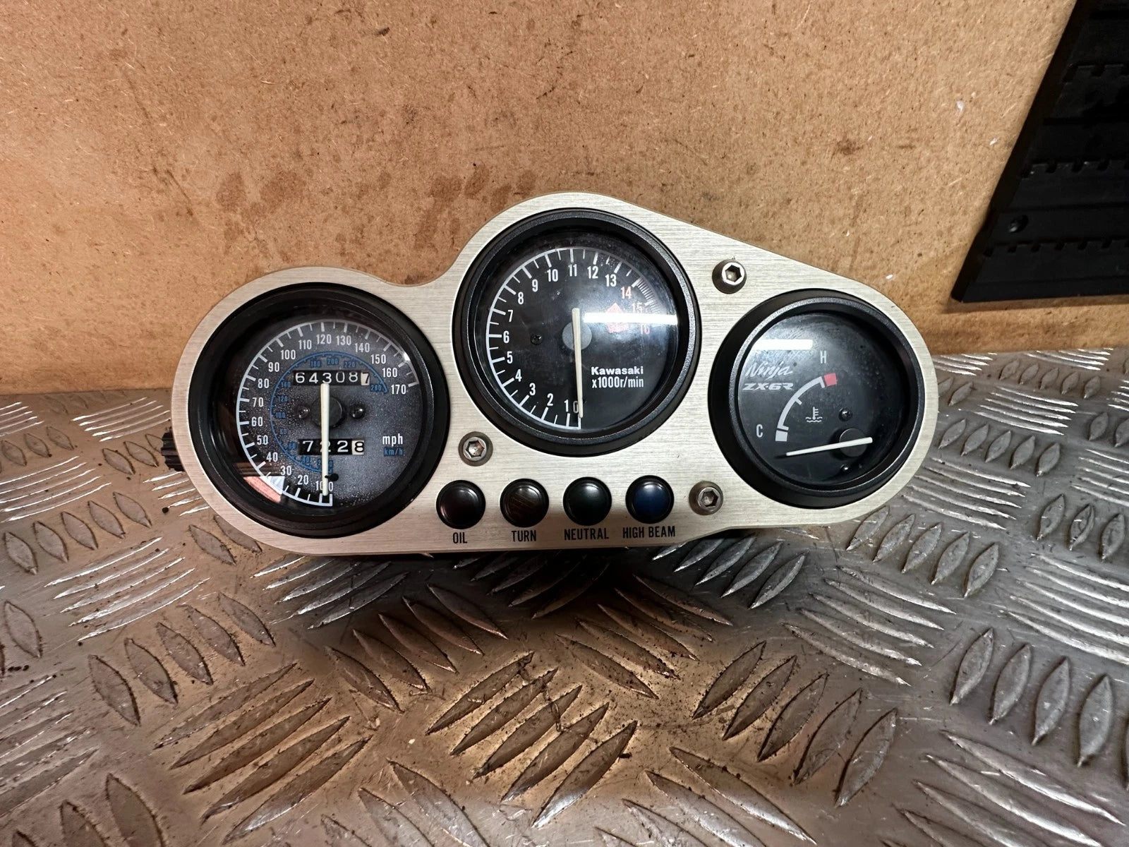 Kawasaki ZX600 Clocks Speedo Speedometer Tacho Dash F2 1996 Ninja ZX6R