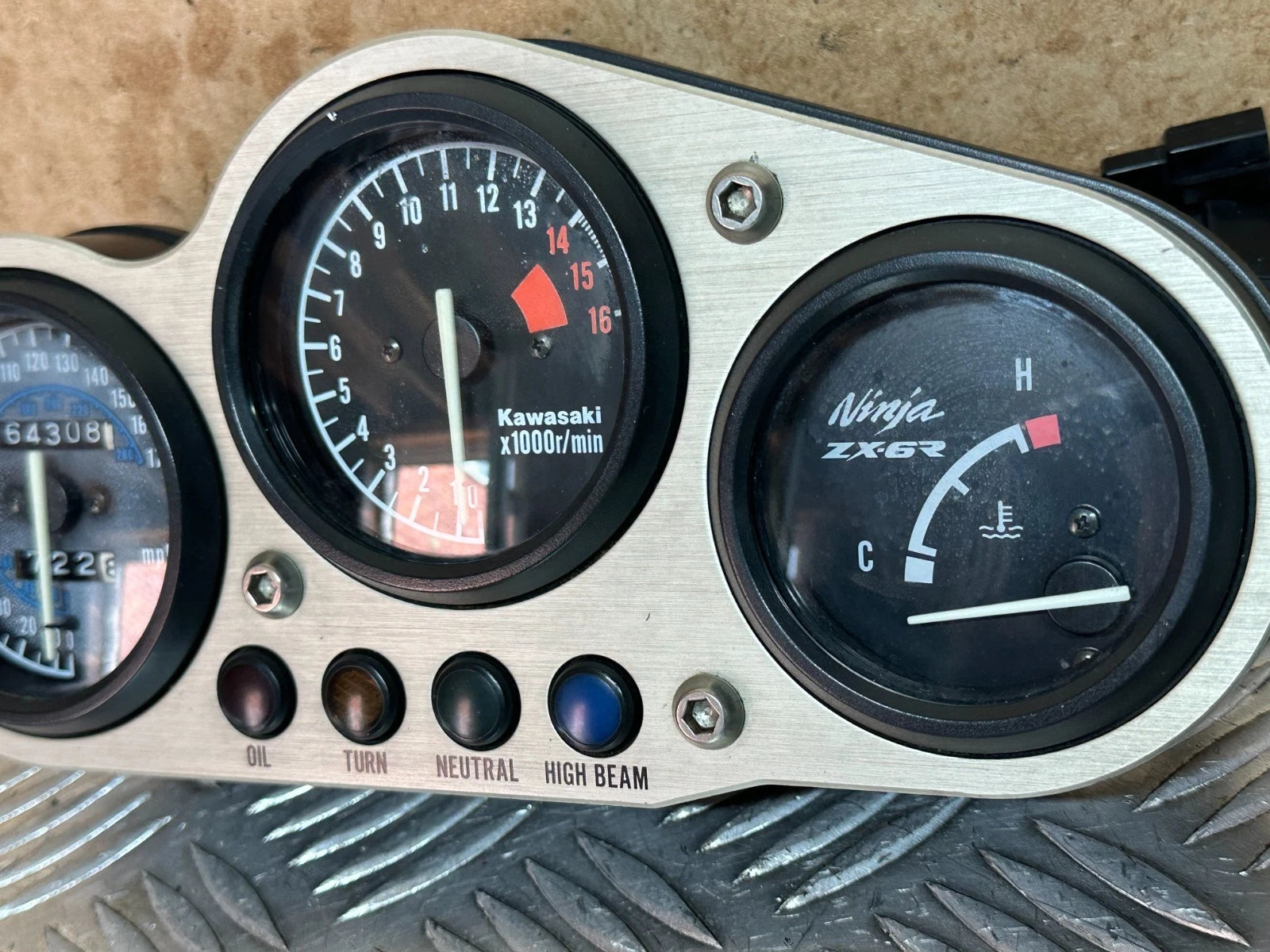 Kawasaki ZX600 Clocks Speedo Speedometer Tacho Dash F2 1996 Ninja ZX6R