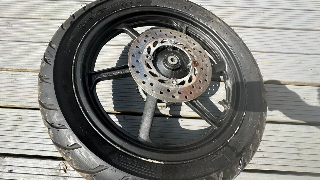 Honda CBR125R Rear Wheel With Sprocket Carrier Disc & Spacers Carb 2005 CBR 125