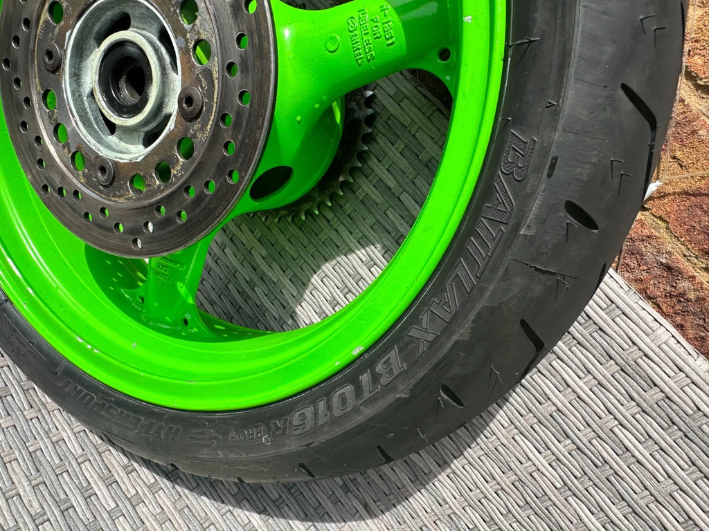 Kawasaki ZX600 VGC Rear Wheel + Disc Sprocket Good Bridgestone Tyre ZXR ZX600R Used