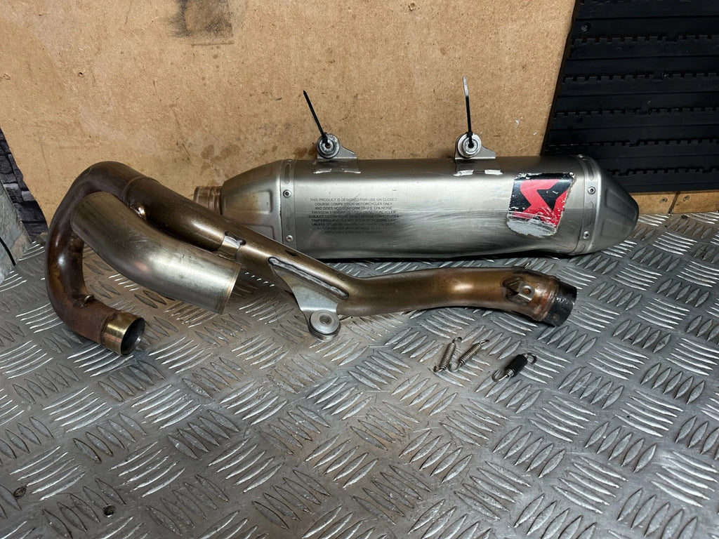 KTM SXF 350 Full Header Exhaust System Akrapovic Racing Silencer SXF350 XCF SX-F