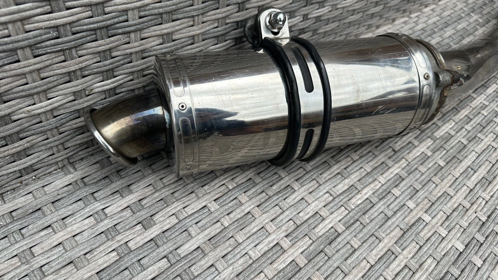 Kawasaki ZX600 exhaust system Scorpion race silencer & header pipe 1996 ZX600R