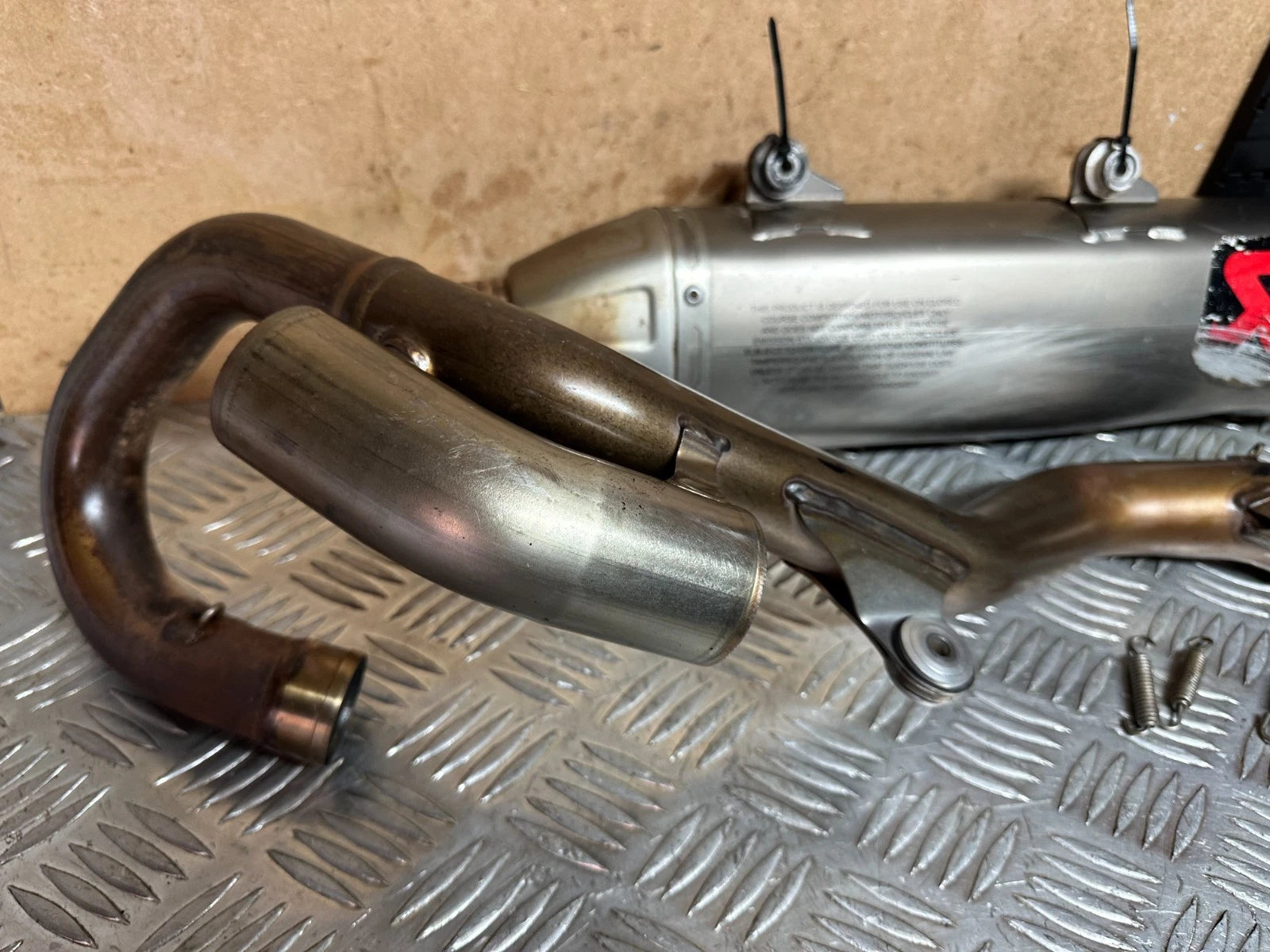 KTM SXF 350 Full Header Exhaust System Akrapovic Racing Silencer SXF350 XCF SX-F