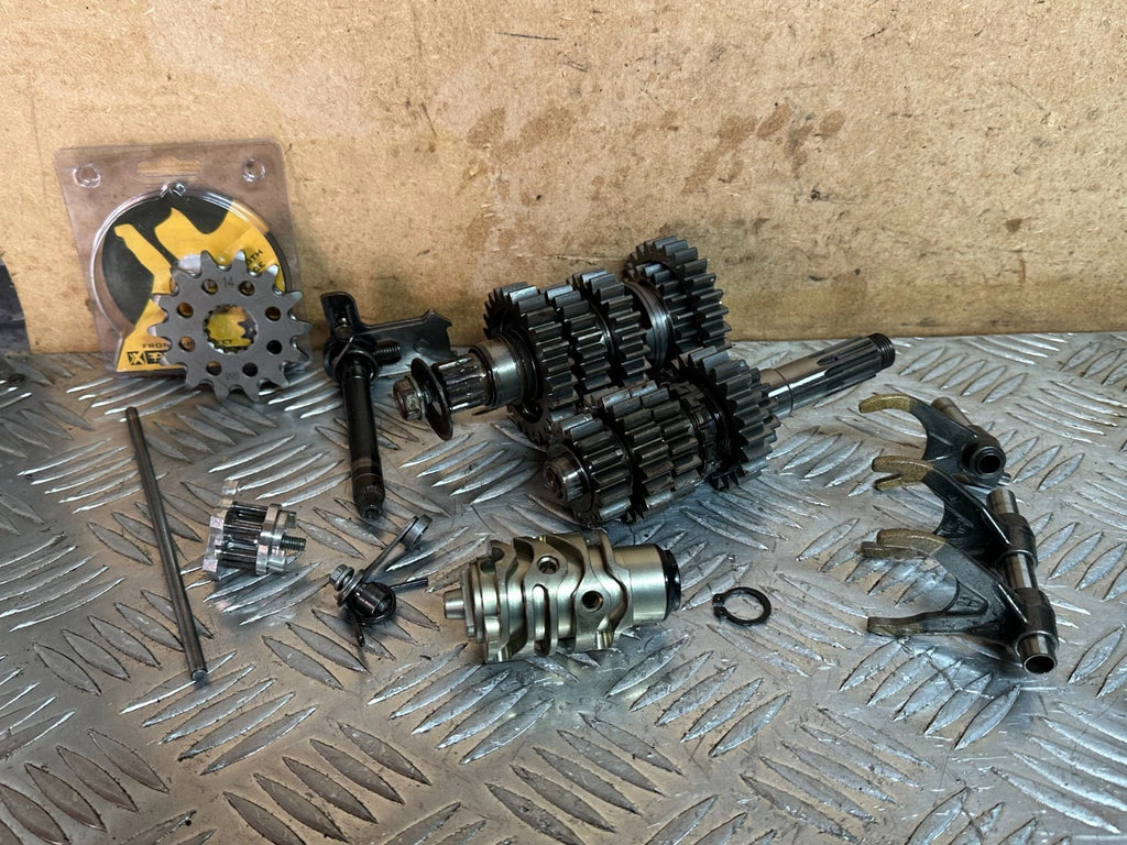 KTM SXF 350 Engine Gearbox Complete VGC Selector Drum Gears 2017 SXF350 XCF SX-F